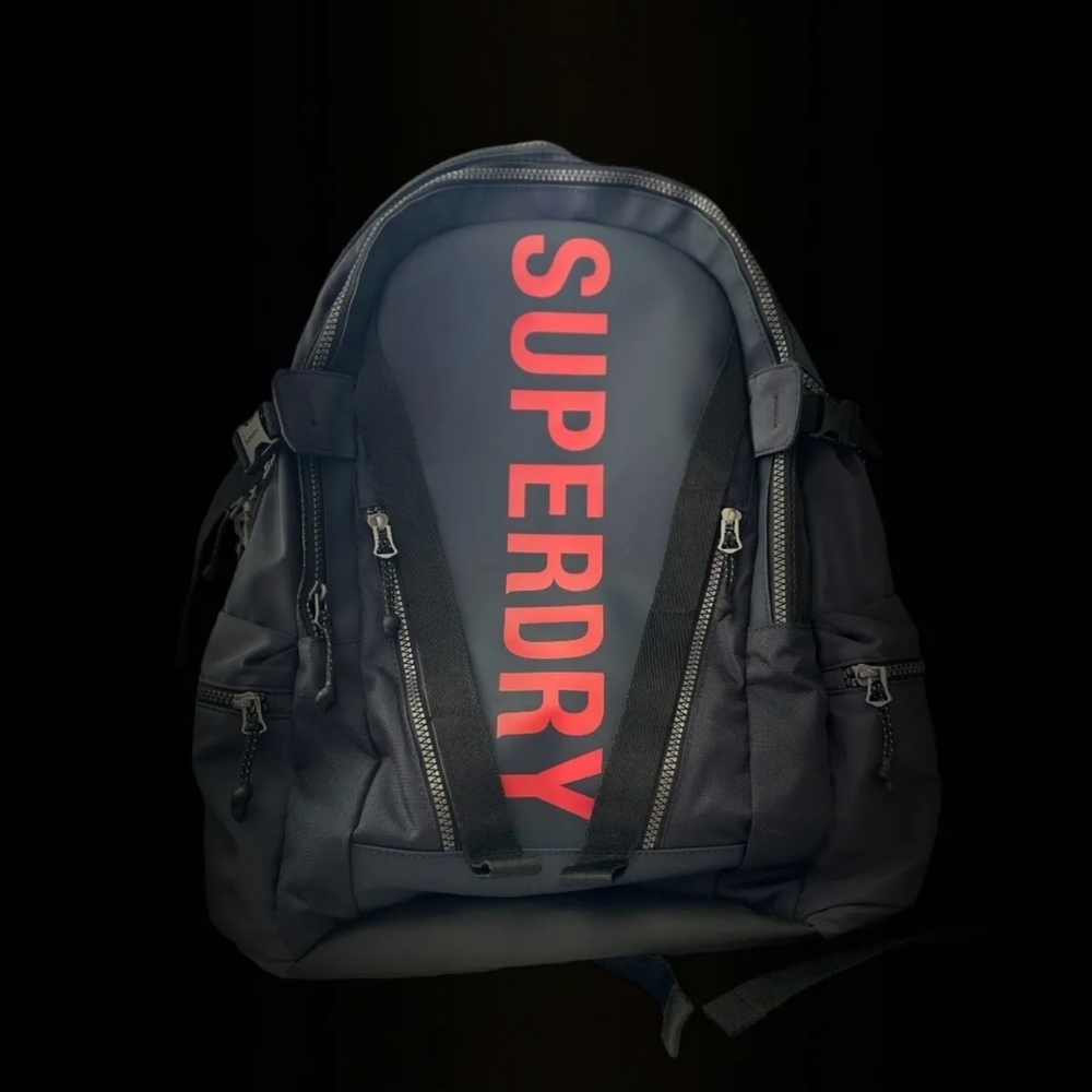 Superdry backpack men's - Mountain Tarp- BLACK New WITH TAG Books Or Work